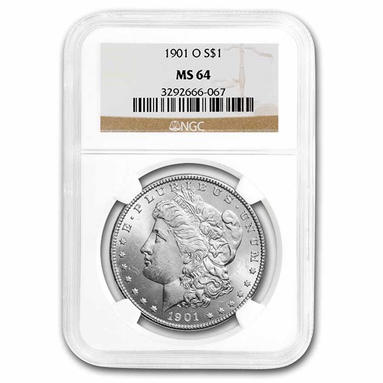 1901-O Morgan Dollar MS-64 NGC 1901-O Morgan Dollar MS-64 NGC