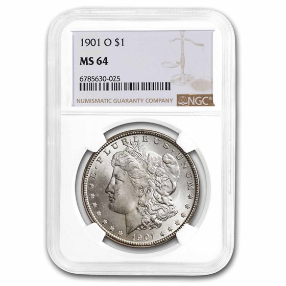 1901-O Morgan Dollar MS-64 NGC 1901-O Morgan Dollar MS-64 NGC