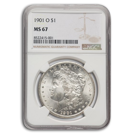 1901-O Morgan Dollar MS-67 NGC 1901-O Morgan Dollar MS-67 NGC