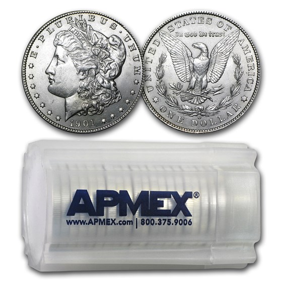 1901-O Morgan Dollars BU (20 Count Roll) 1901-O Morgan Dollars BU (20 Count Roll)