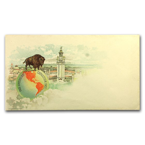 1901 Pan American Decorative Mailing Envelope 1901 Pan American Decorative Mailing Envelope