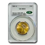 1901-S $10 Liberty Gold Eagle MS-63 CACG