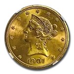 1901-S $10 Liberty Gold Eagle MS-63 NGC