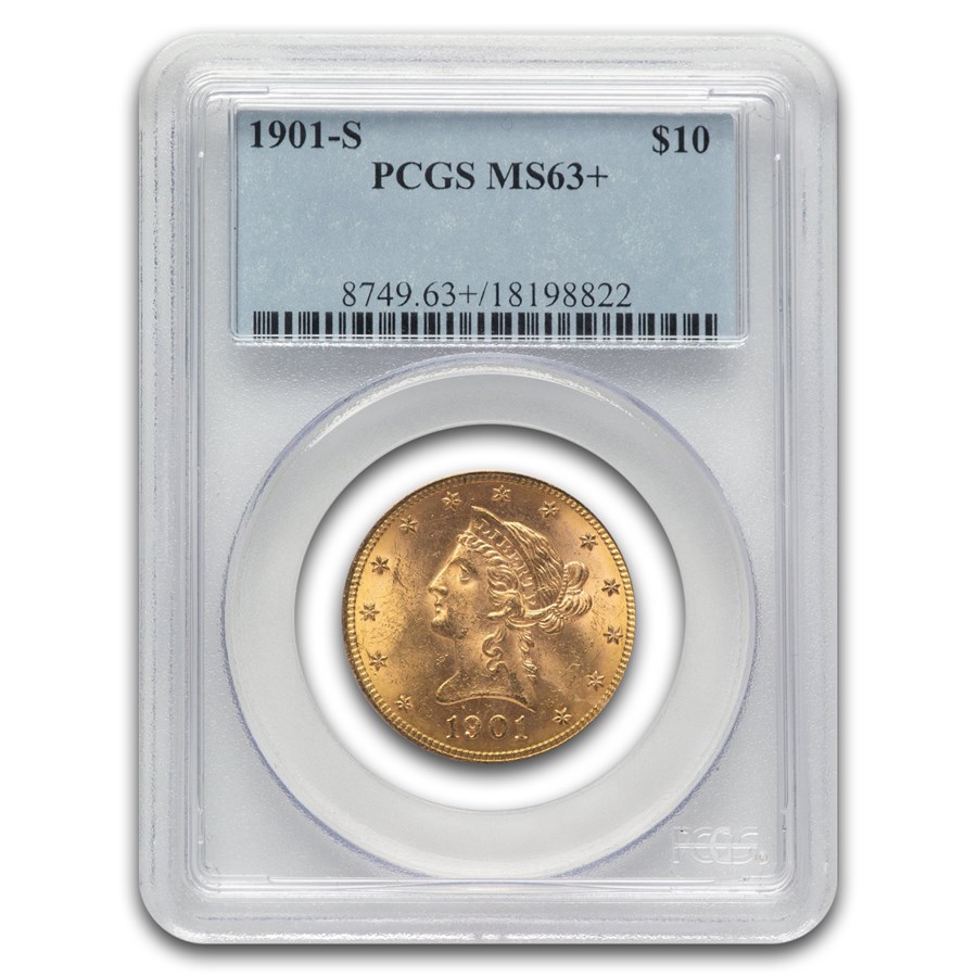 1901-S $10 Liberty Gold Eagle MS-63+ PCGS