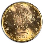 1901-S $10 Liberty Gold Eagle MS-64+ PCGS CAC