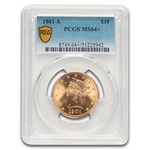 1901-S $10 Liberty Gold Eagle MS-64+ PCGS