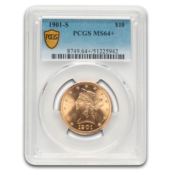 1901-S $10 Liberty Gold Eagle MS-64+ PCGS