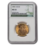 1901-S $10 Liberty Gold Eagle MS-65 NGC (Green Label)