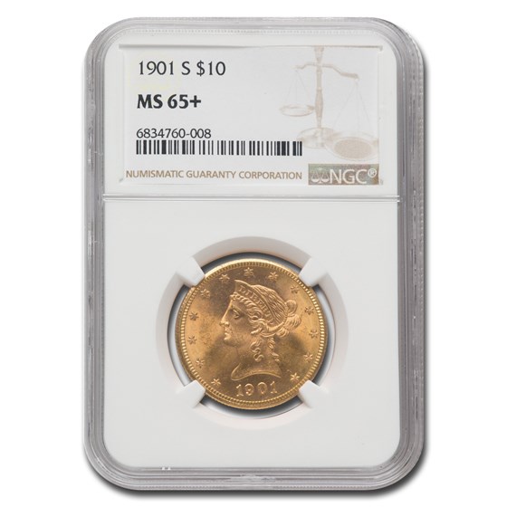 1901-S $10 Liberty Gold Eagle MS-65+ NGC 1901-S $10 Liberty Gold Eagle MS-65+ NGC