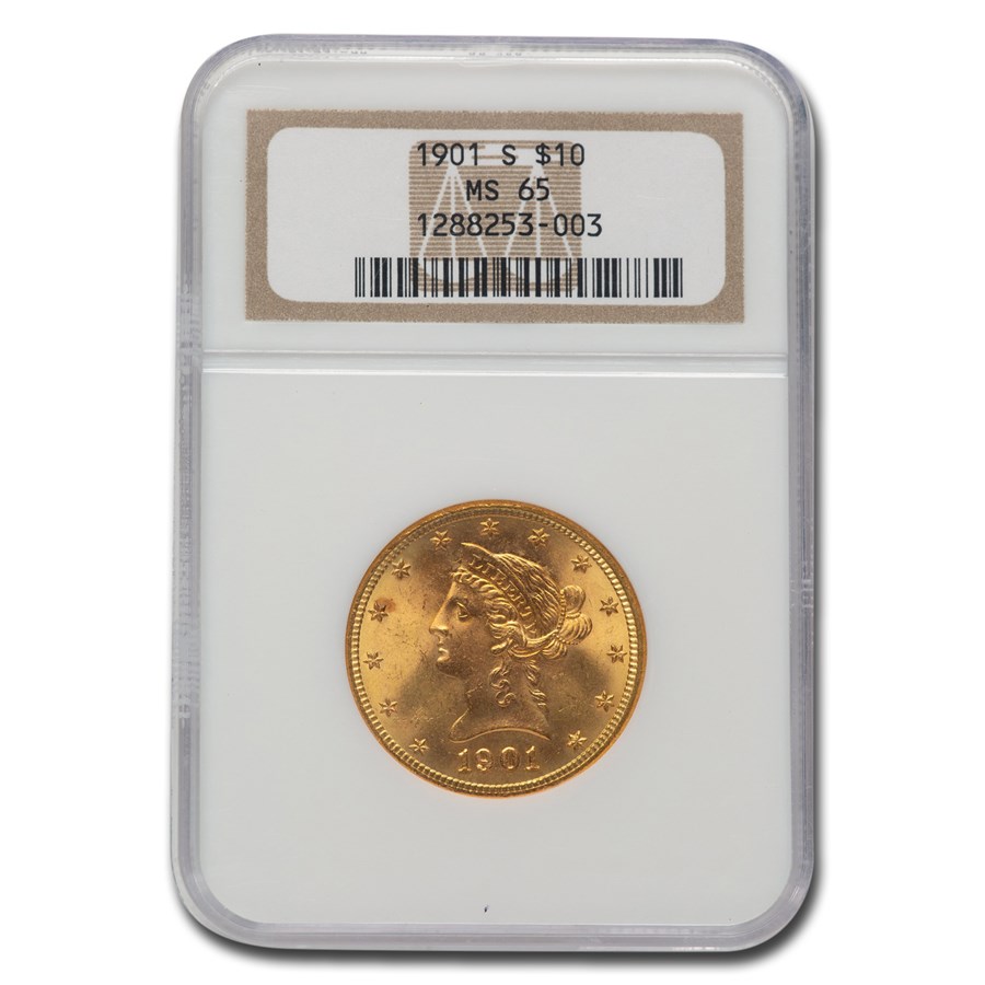 1901-S $10 Liberty Gold Eagle MS-65 NGC
