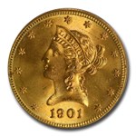 1901-S $10 Liberty Gold Eagle MS-65+ PCGS CAC
