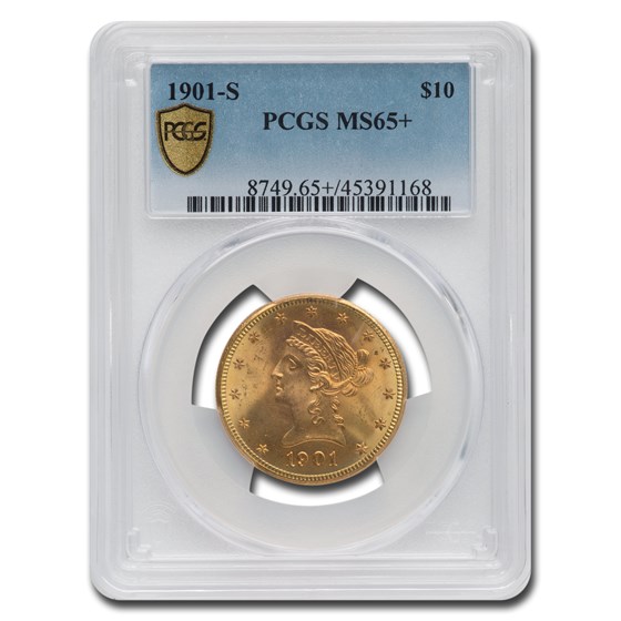 1901-S $10 Liberty Gold Eagle MS-65+ PCGS 1901-S $10 Liberty Gold Eagle MS-65+ PCGS