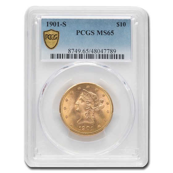 1901-S $10 Liberty Gold Eagle MS-65 PCGS