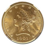 1901-S $10 Liberty Gold Eagle MS-67 NGC
