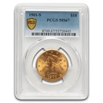 1901-S $10 Liberty Gold Eagle MS-67 PCGS