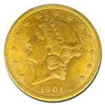 1901-S $20 Liberty Gold Double Eagle MS-62 PCGS