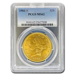 1901-S $20 Liberty Gold Double Eagle MS-62 PCGS