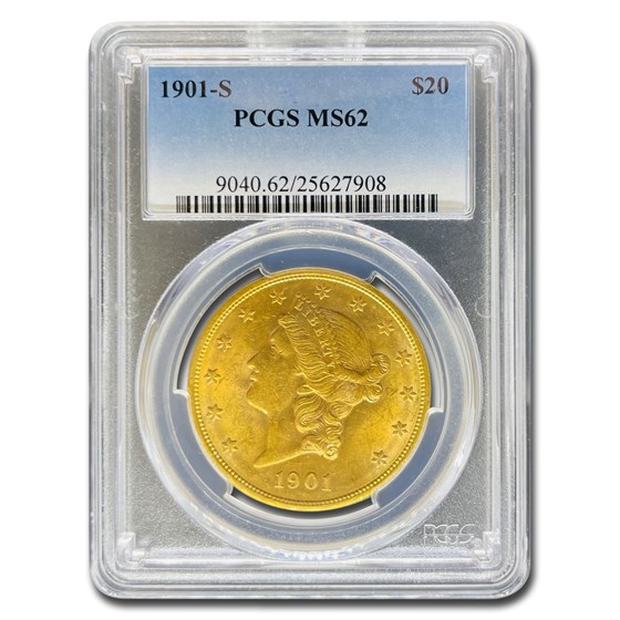 1901-S $20 Liberty Gold Double Eagle MS-62 PCGS 1901-S $20 Liberty Gold Double Eagle MS-62 PCGS