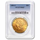 1901-S $20 Liberty Gold Double Eagle MS-63 PCGS