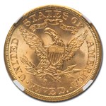 1901-S $5 Liberty Gold Half Eagle MS-66 NGC (LG/SM S, FS-501)