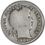 1901-S Barber Dime AG