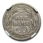1901-S Barber Dime Fine-12 NGC