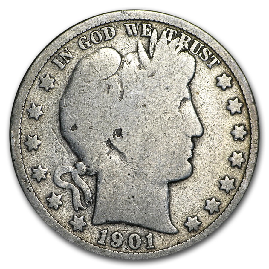 1901-S Barber Half Dollar AG