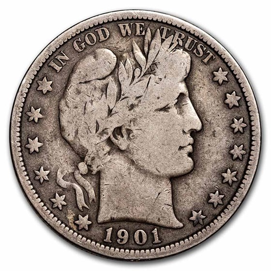 1901-S Barber Half Dollar Fine 1901-S Barber Half Dollar Fine