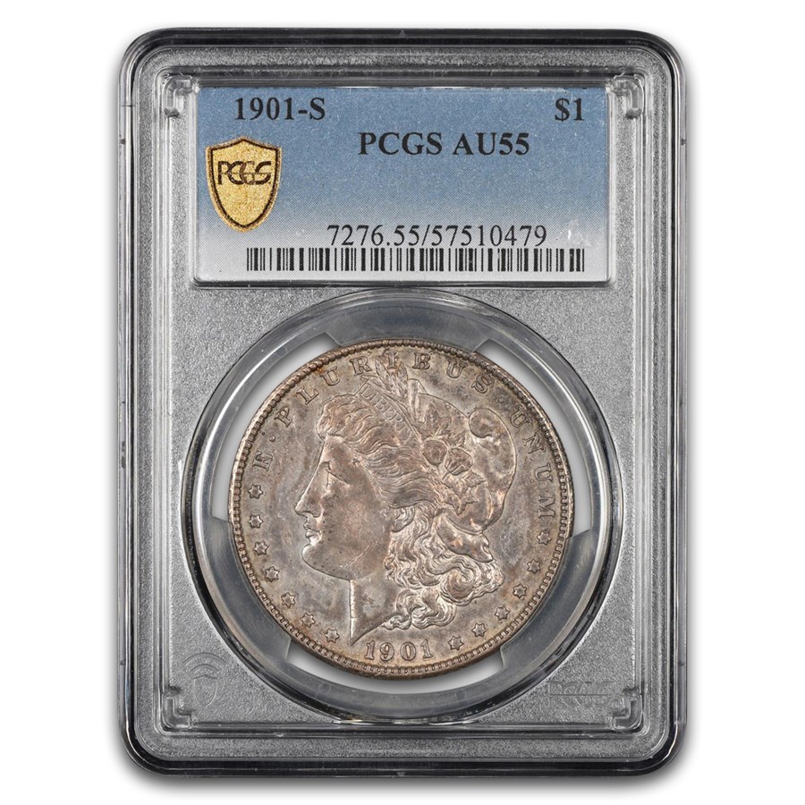 1901-S Morgan Dollar AU-55 PCGS