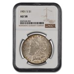 1901-S Morgan Dollar AU-58 NGC