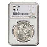 1901-S Morgan Dollar MS-62 NGC