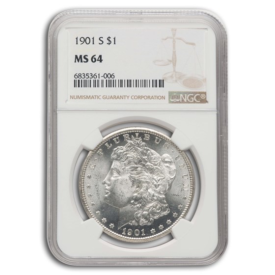 1901-S Morgan Dollar MS-64 NGC 1901-S Morgan Dollar MS-64 NGC
