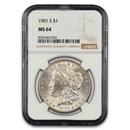 1901-S Morgan Dollar MS-64 NGC