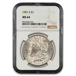 1901-S Morgan Dollar MS-64 NGC