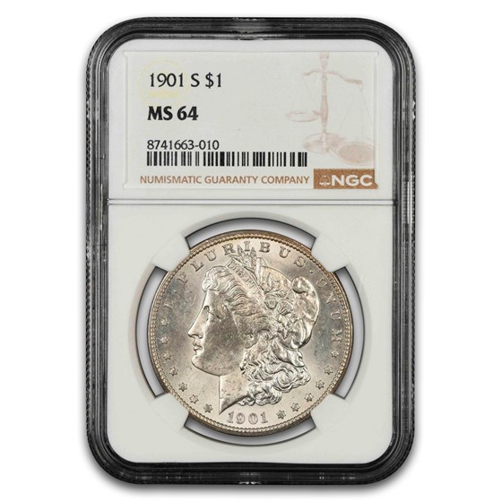 1901-S Morgan Dollar MS-64 NGC