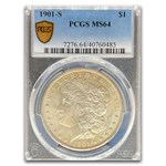 1901-S Morgan Dollar MS-64 PCGS