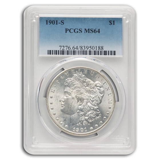 1901-S Morgan Dollar MS-64 PCGS 1901-S Morgan Dollar MS-64 PCGS