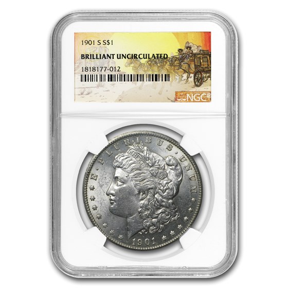 1901-S Stage Coach Silver Dollar BU NGC 1901-S Stage Coach Silver Dollar BU NGC
