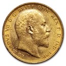 1902-1910 Australia Gold Sovereign Edward VII BU