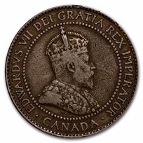 1902-1910 Canada Large Cent Edward VII Avg Circ
