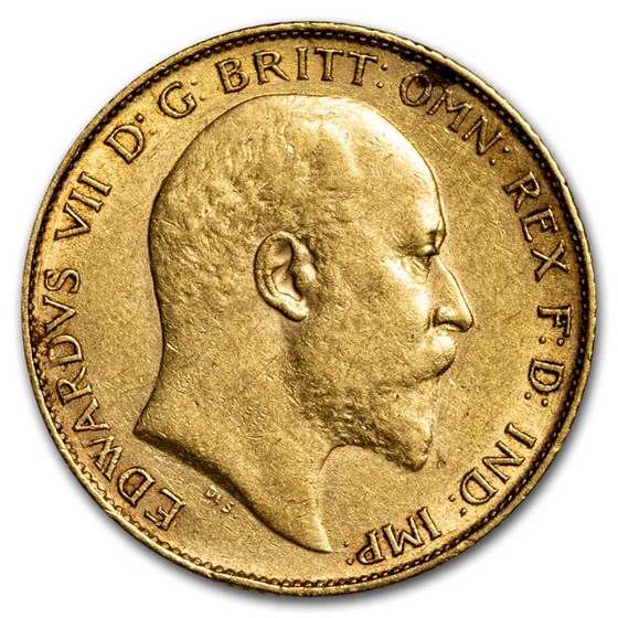 1902-1910 Great Britain Gold Half Sovereign Edward VII AU 1902-1910 Great Britain Gold Half Sovereign Edward VII AU