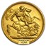 1902-1910 Great Britain Gold Sovereign Edward VII Avg Circ