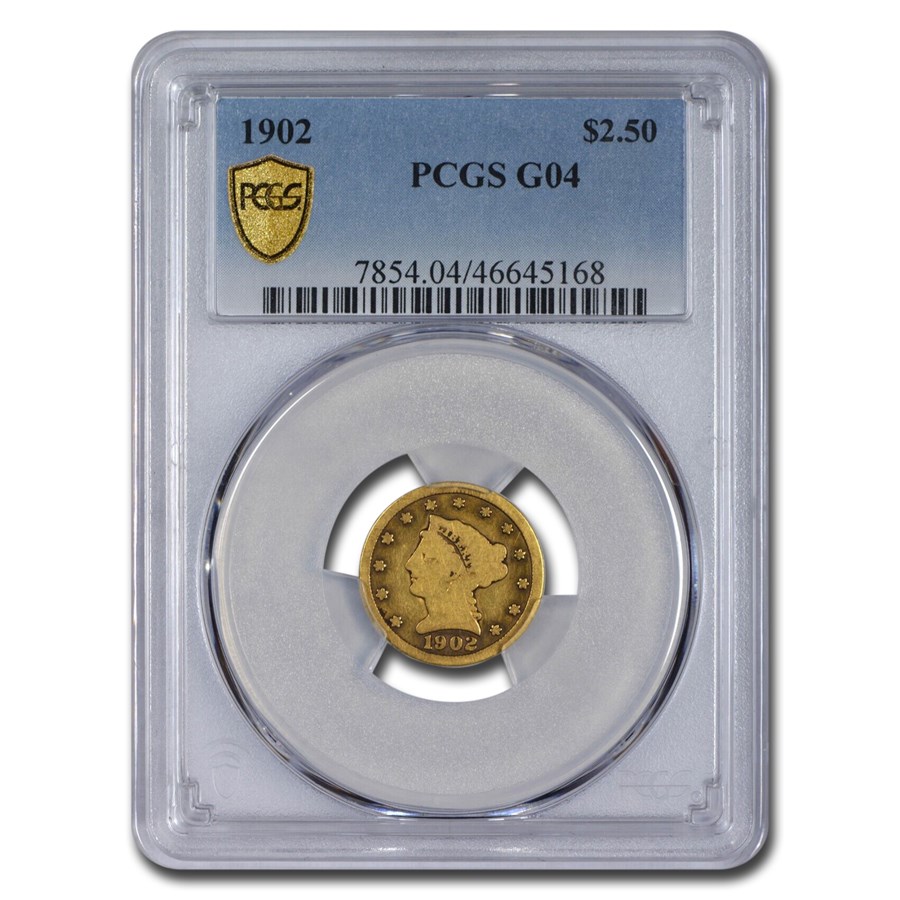 1902 $2.50 Liberty Gold Quarter Eagle Good-4 PCGS