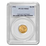 1902 $2.50 Liberty Gold Quarter Eagle MS-62 PCGS