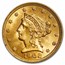 1902 $2.50 Liberty Gold Quarter Eagle MS-63 PCGS