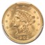 1902 $2.50 Liberty Gold Quarter Eagle MS-66 PCGS CAC