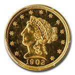 1902 $2.50 Liberty Gold Quarter Eagle PR-64 PCGS