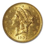 1902 $20 Liberty Gold Double Eagle MS-62 NGC