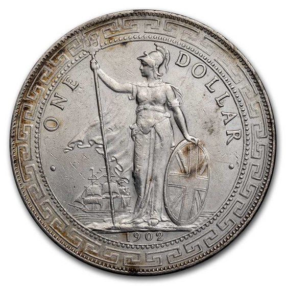 1902-B Great Britain Silver Trade Dollar XF 1902-B Great Britain Silver Trade Dollar XF