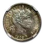 1902 Barber Dime AU-58 NGC